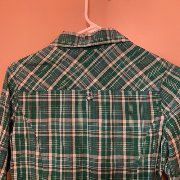 Fishbone LS plaid snap front shirt. - Picture 4 of 4